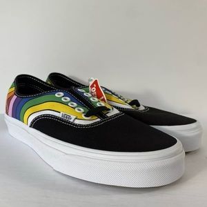 Vans Authentic Refract Rainbow Black Sneakers